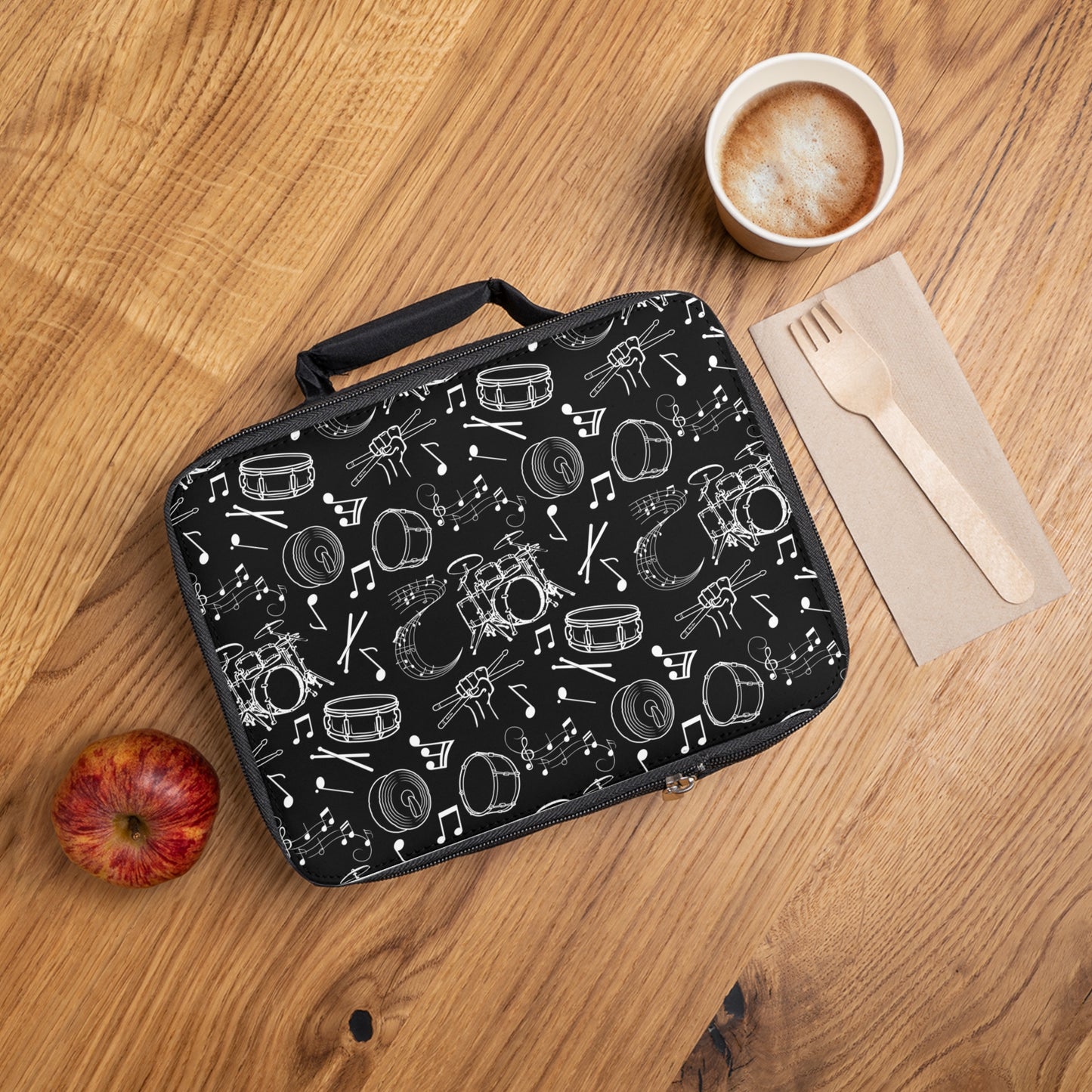 Lunch Bag - Drums - Black