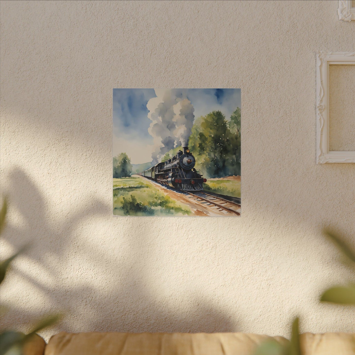 Matte Wall Canvas - Train has left the Station - Wheels & Wings Collection