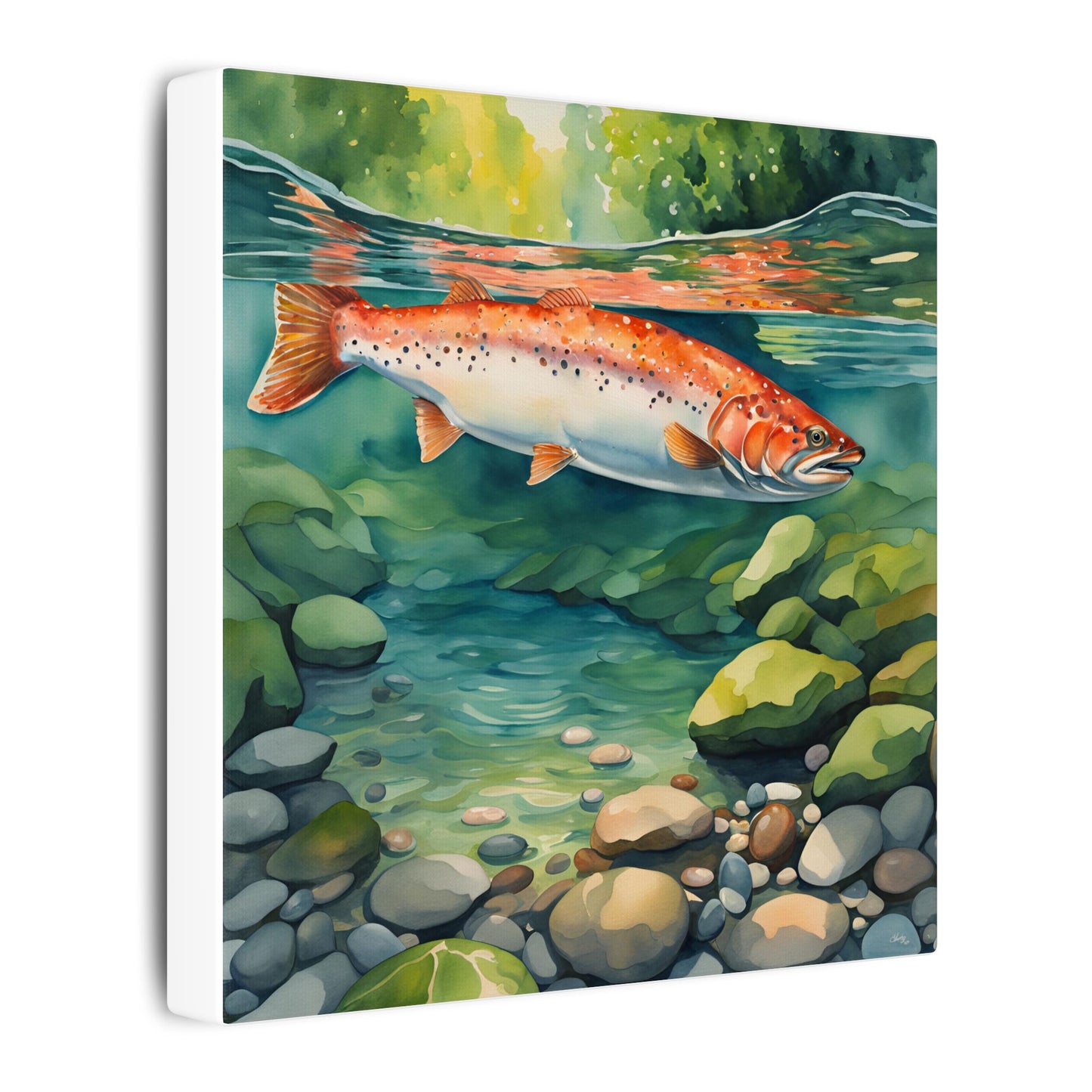 Matte Wall Canvas - Salmon - The Great Outdoors Collection