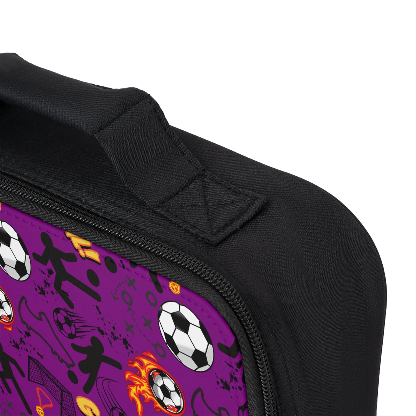 Lunch Bag - Soccer - Purple