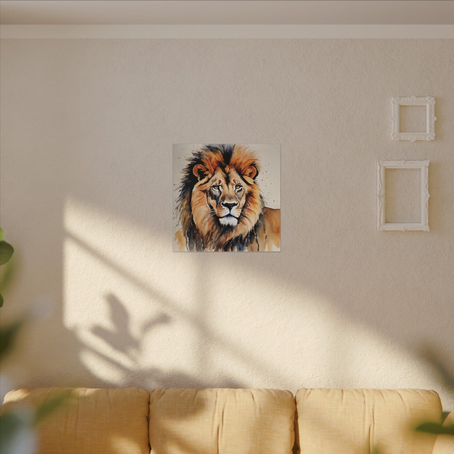 Matte Wall Canvas - Lion's Mane - African Safari Collection