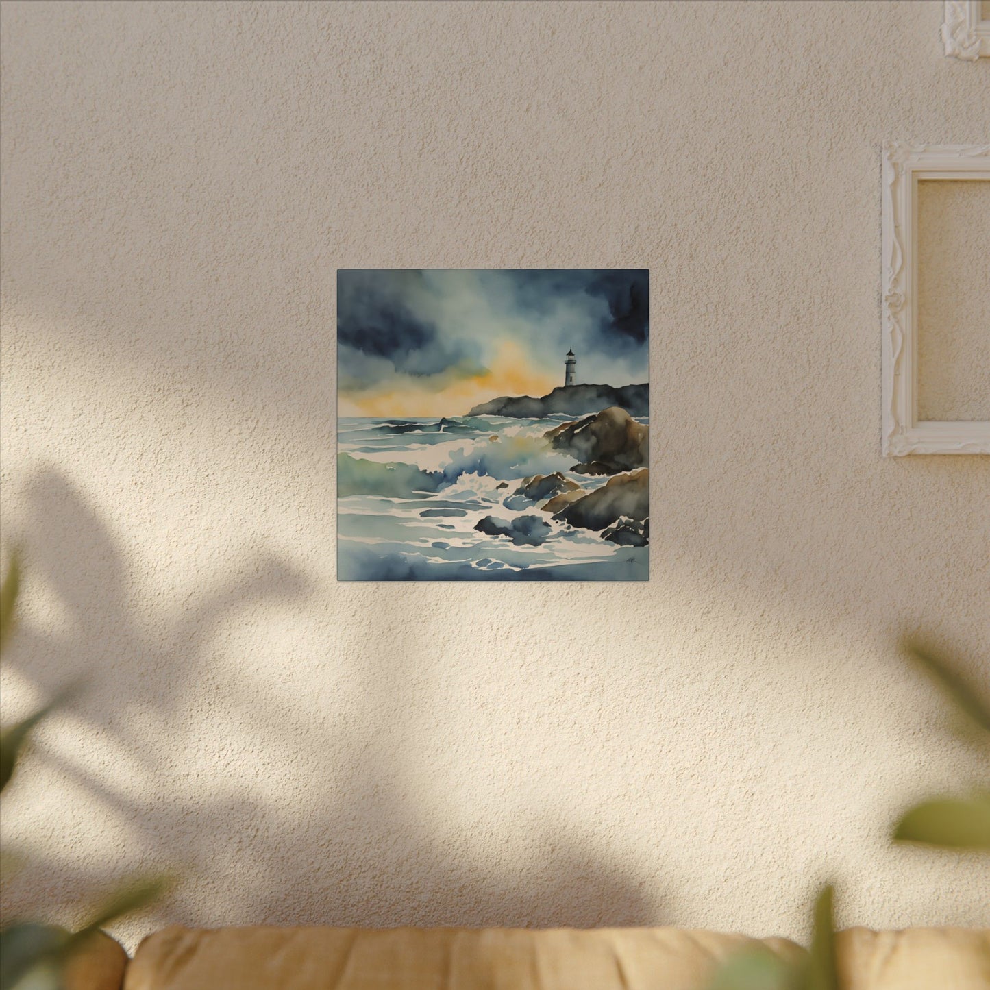 Matte Wall Canvas - Lighthouse - Neptune's Nursery Collection