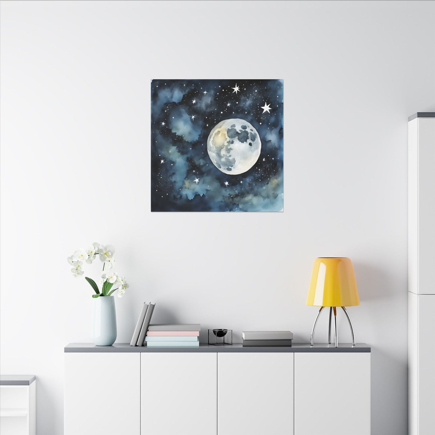 Matte Wall Canvas - Moon - Beyond the Stars Collection
