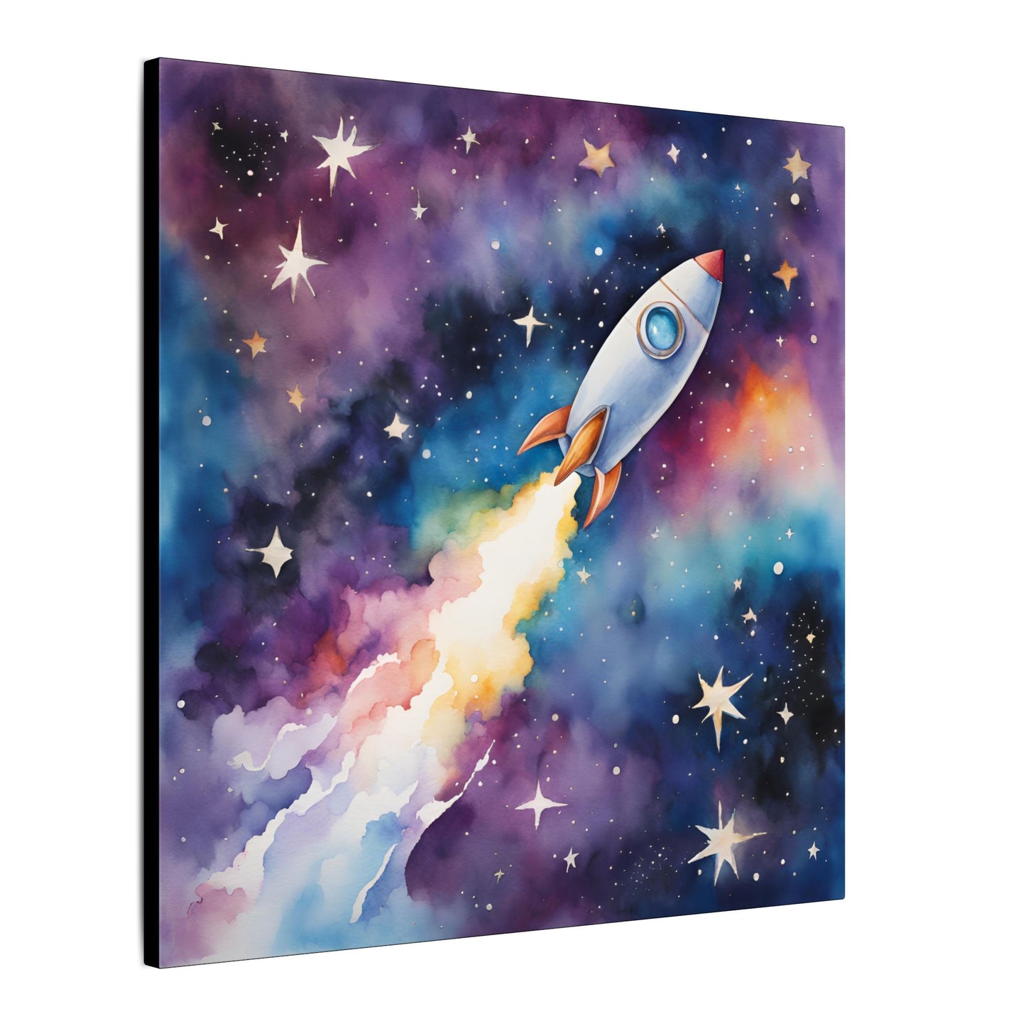 Matte Wall Canvas - Rocket Ship - Beyond the Stars Collection