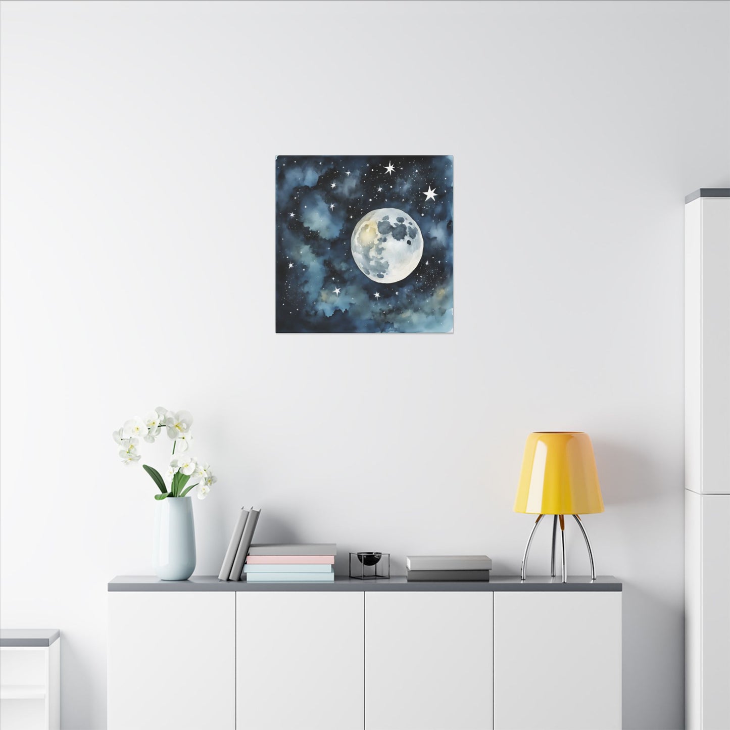 Matte Wall Canvas - Moon - Beyond the Stars Collection