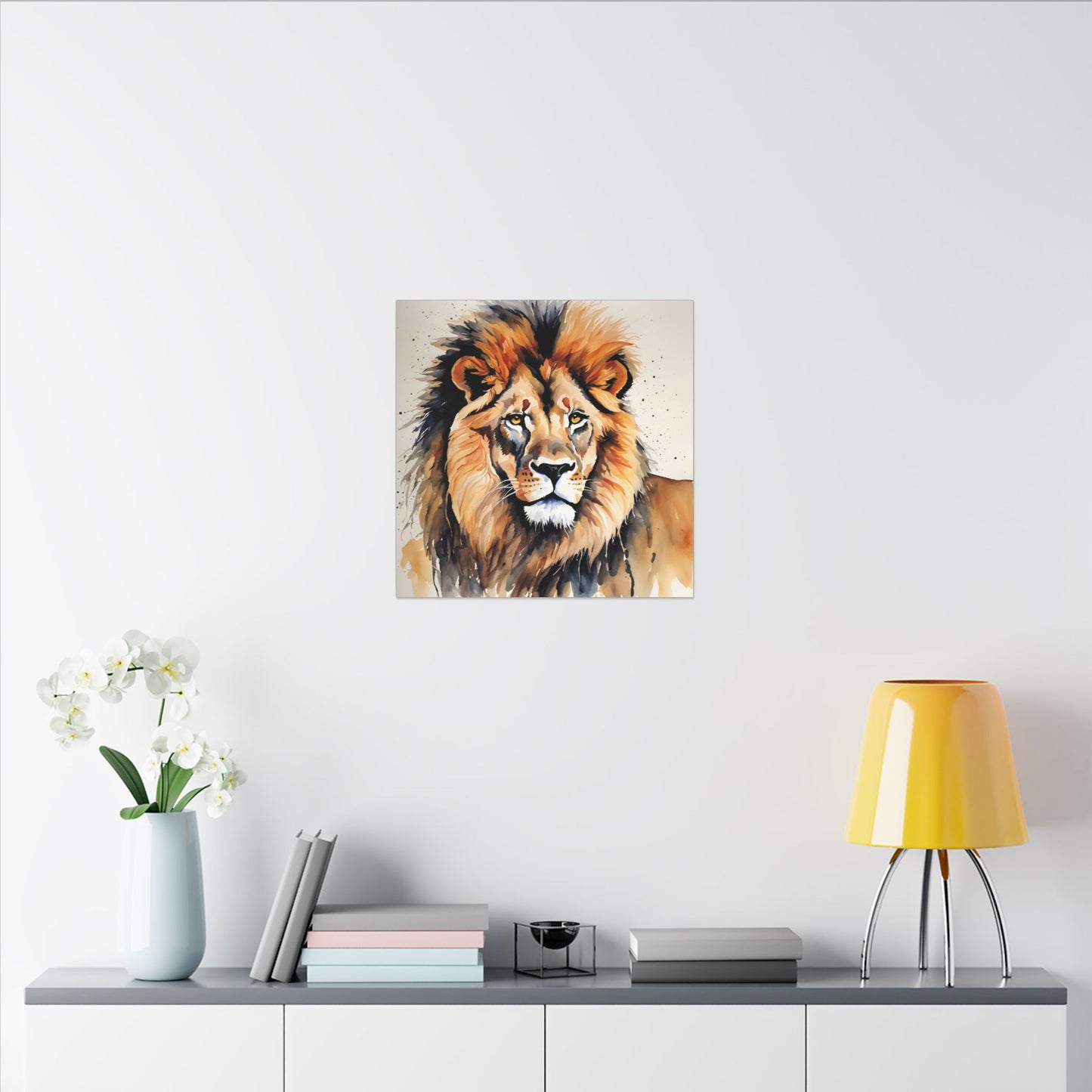Matte Wall Canvas - Lion's Mane - African Safari Collection