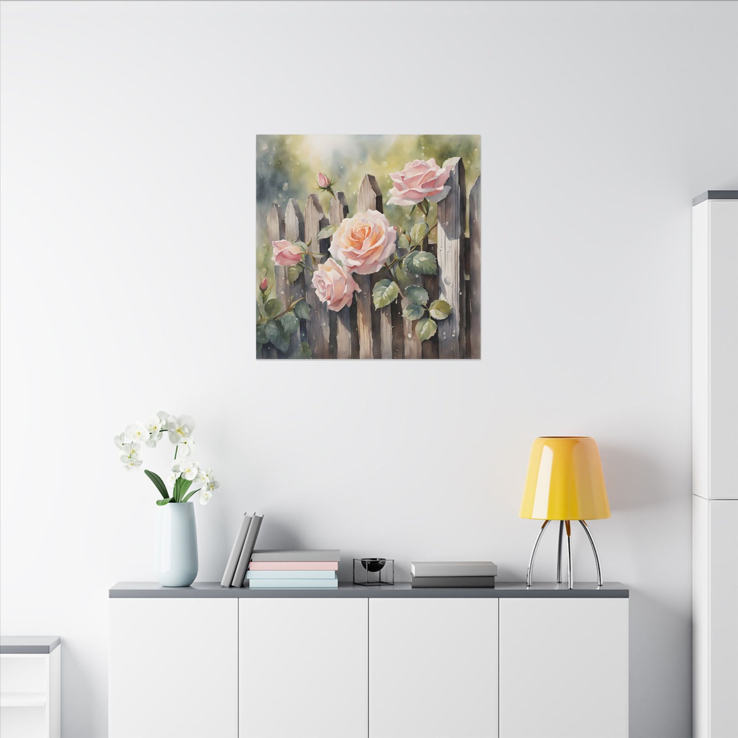 Matte Wall Canvas - Rose - Bloom and Grow Collection