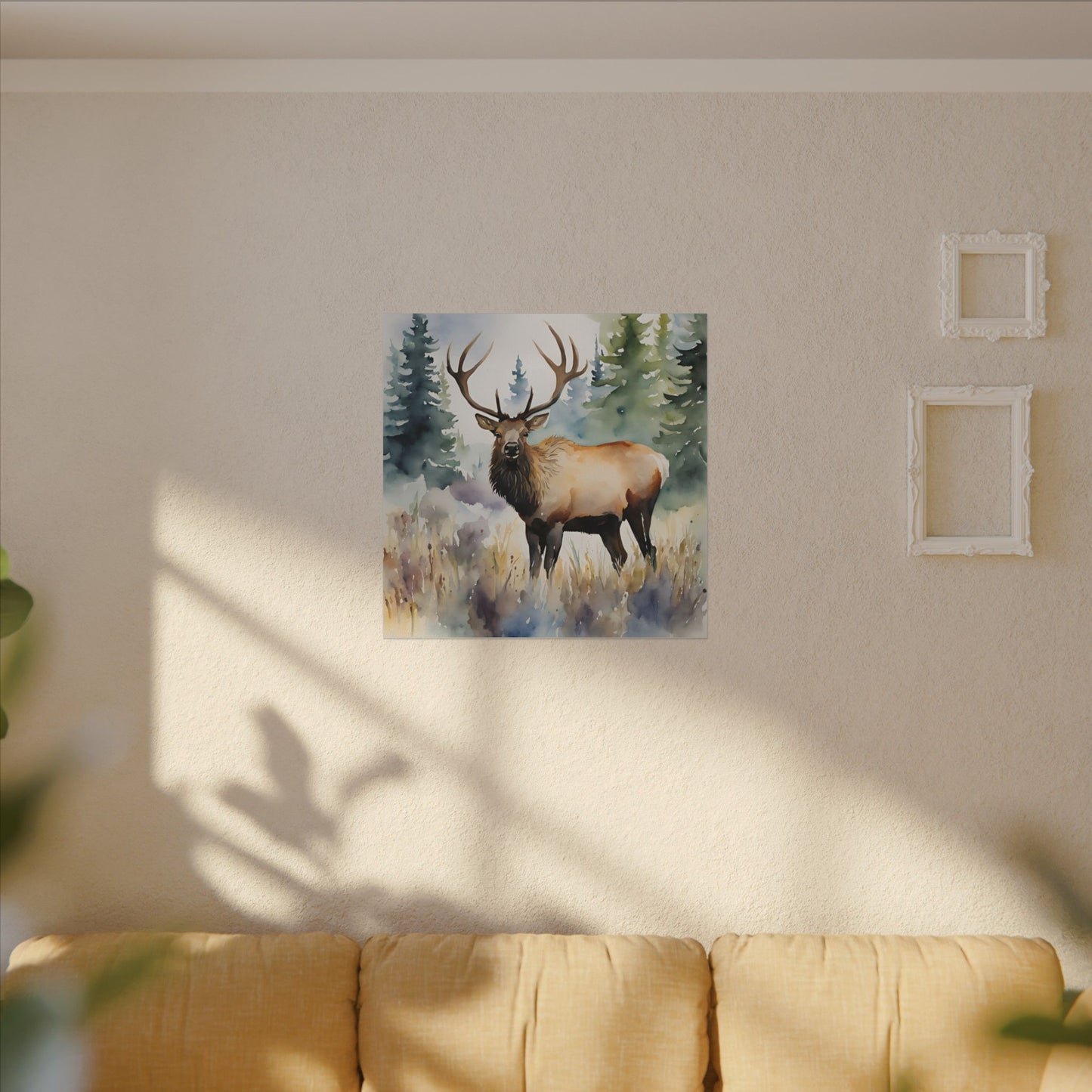 Matte Wall Canvas - Elk - The Great Outdoors Collection