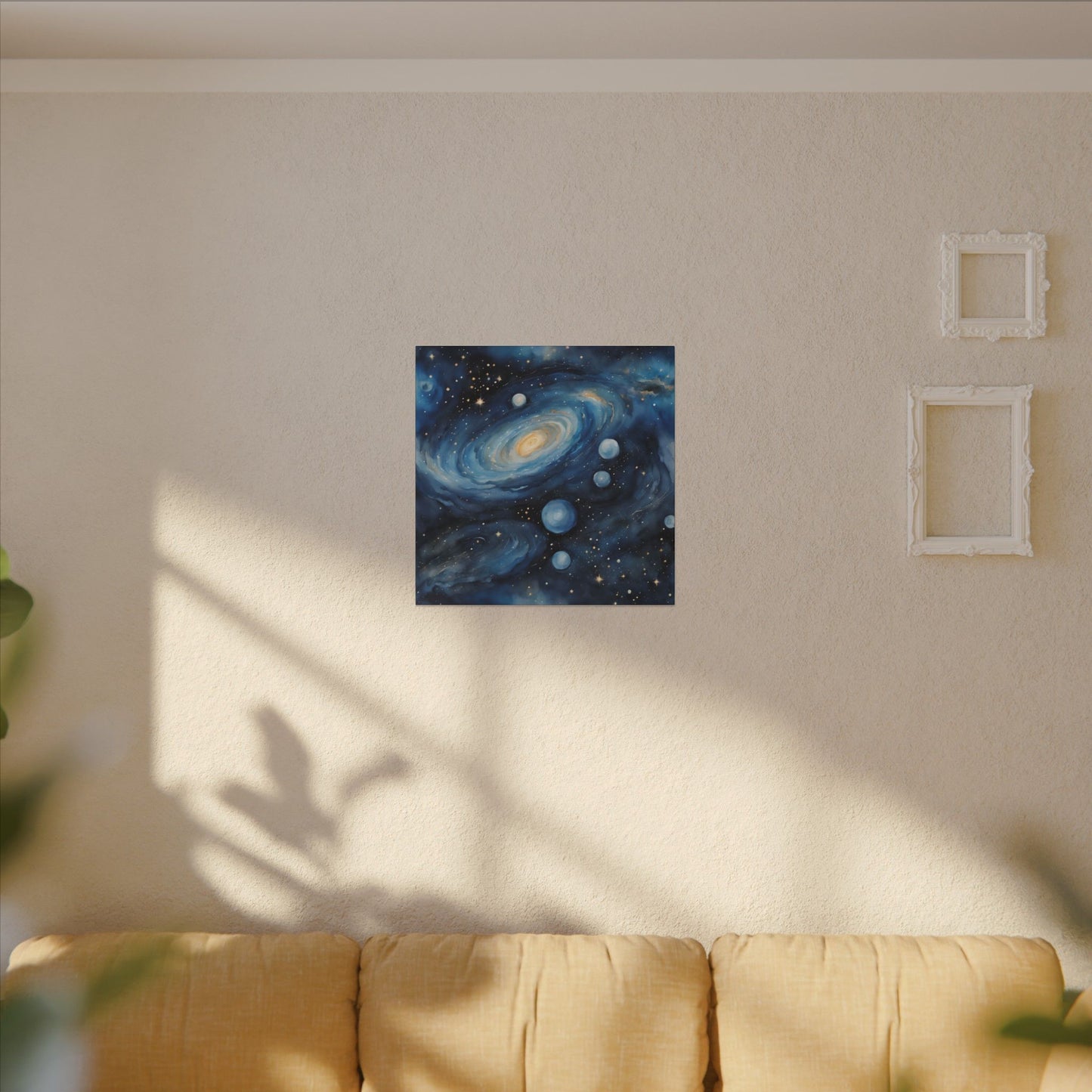 Matte Wall Canvas - Blue Galaxy - Beyond the Stars Collection
