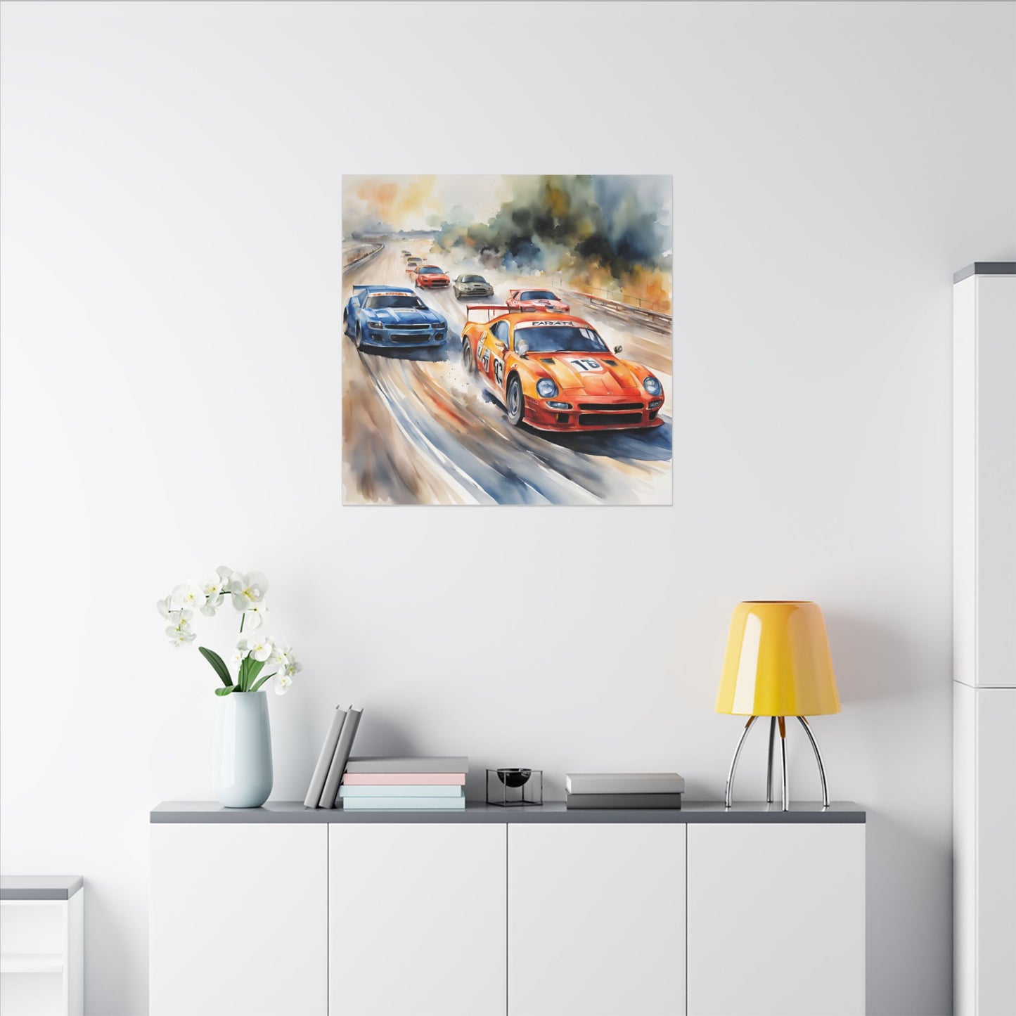 Matte Wall Canvas - Race Day - Wheels & Wings Collection