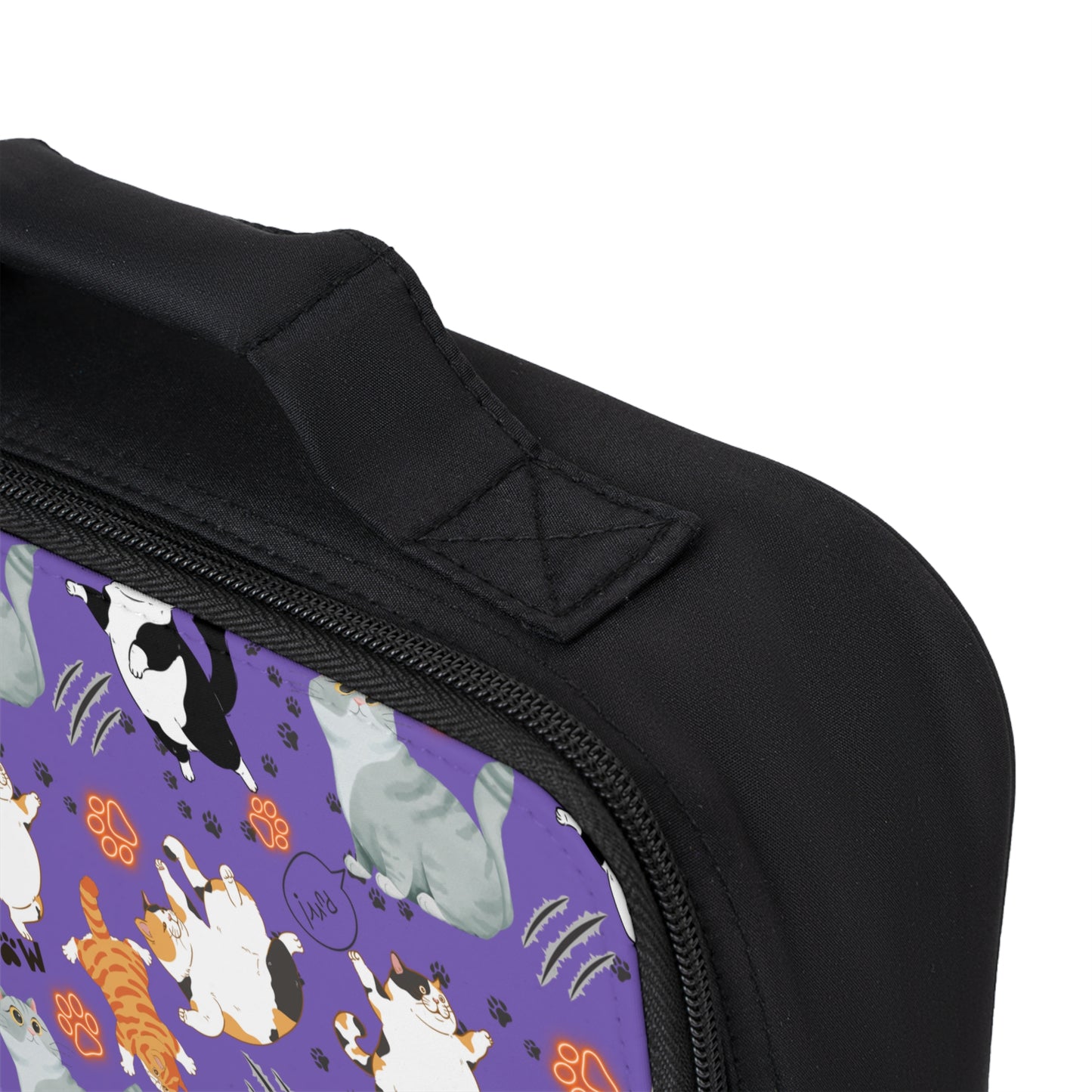 Lunch Bag - Fat Cat - Periwinkle