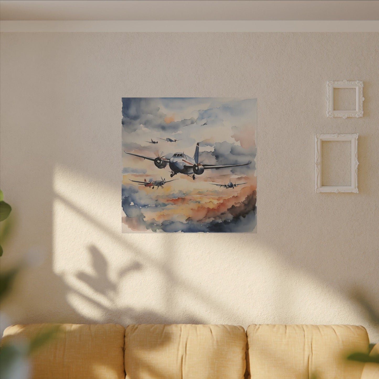 Matte Wall Canvas - Wings of Aviation - Wheels & Wings Collection