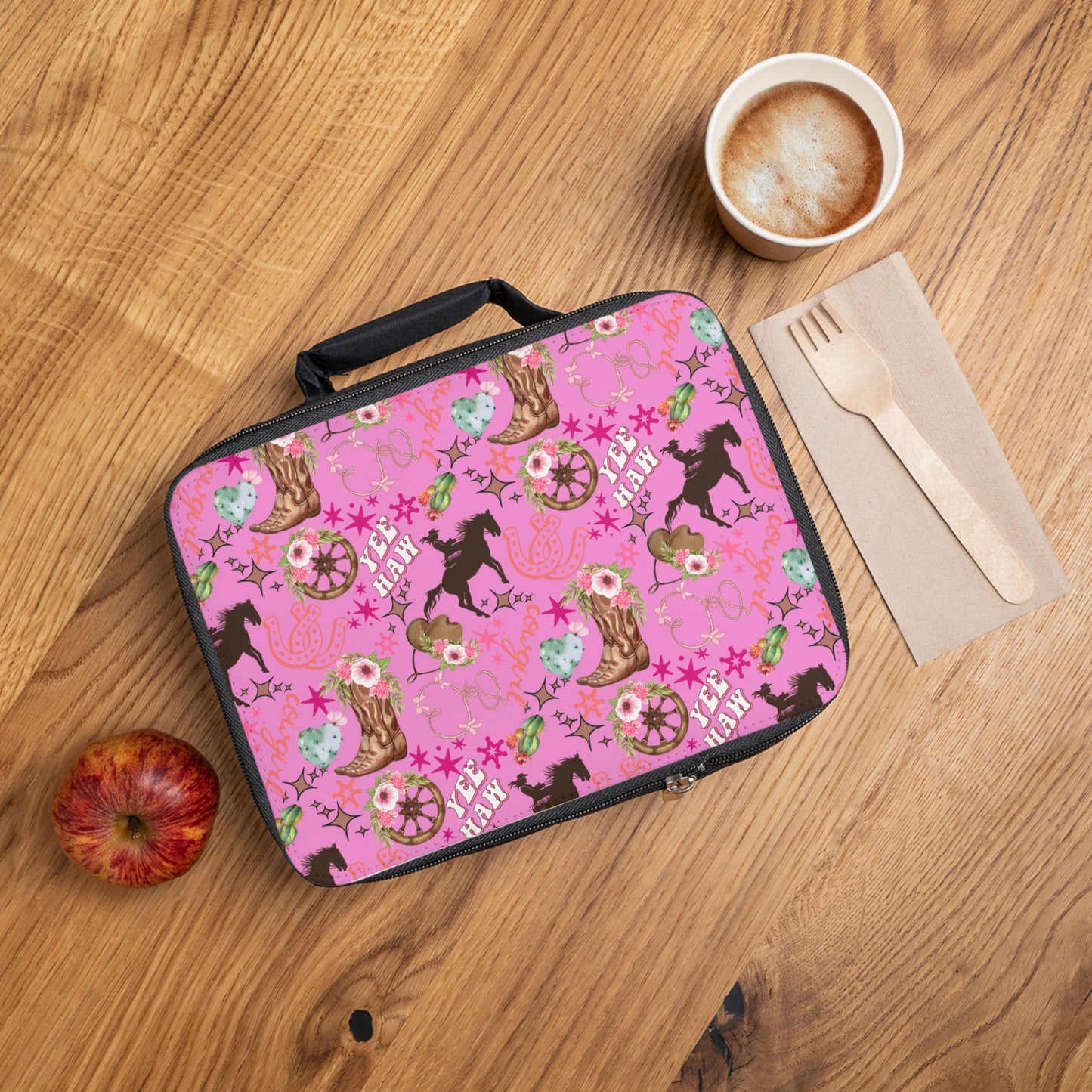 Lunch Bag - Cowgirl - Bubblegum