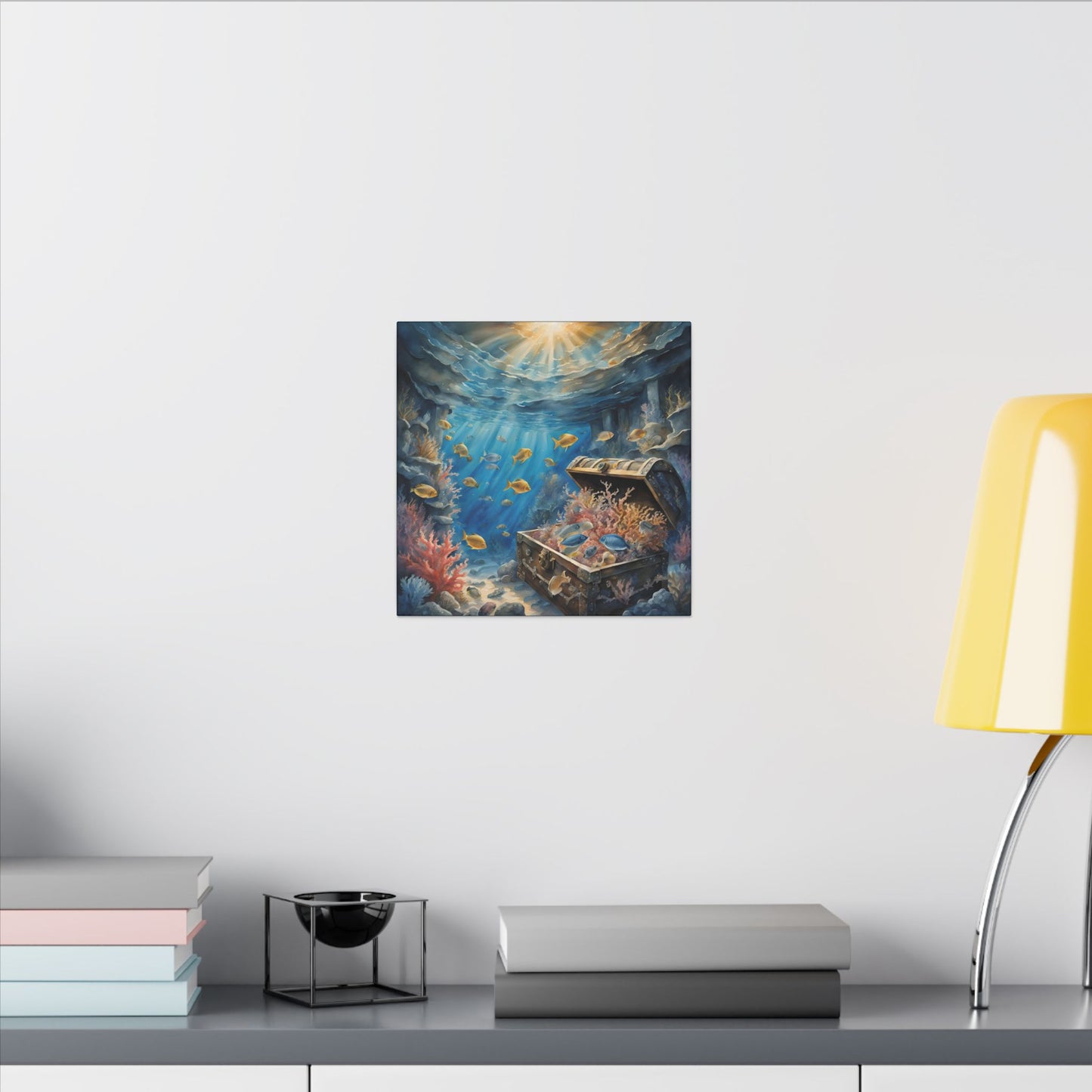 Matte Wall Canvas - Sunken Treasure - Neptune's Nursery Collection