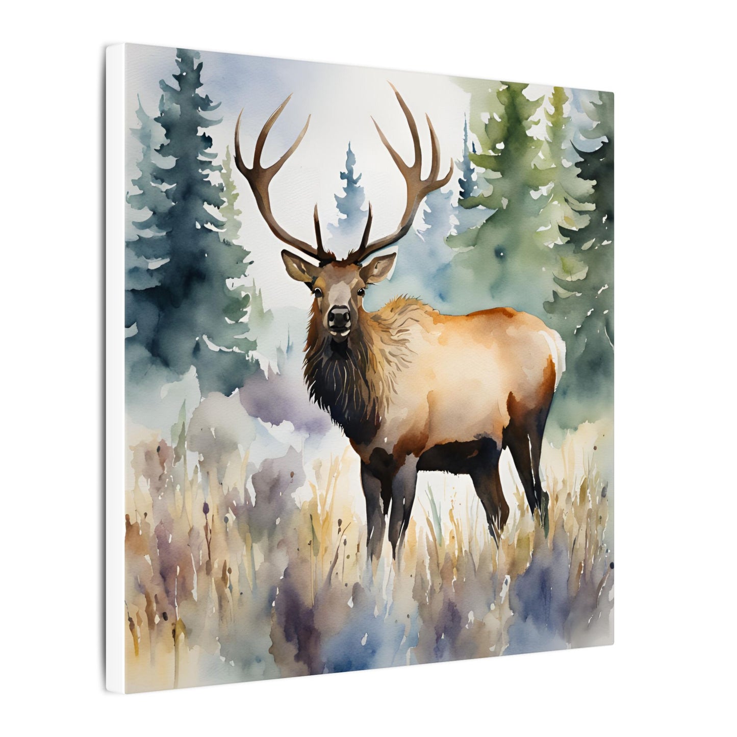 Matte Wall Canvas - Elk - The Great Outdoors Collection