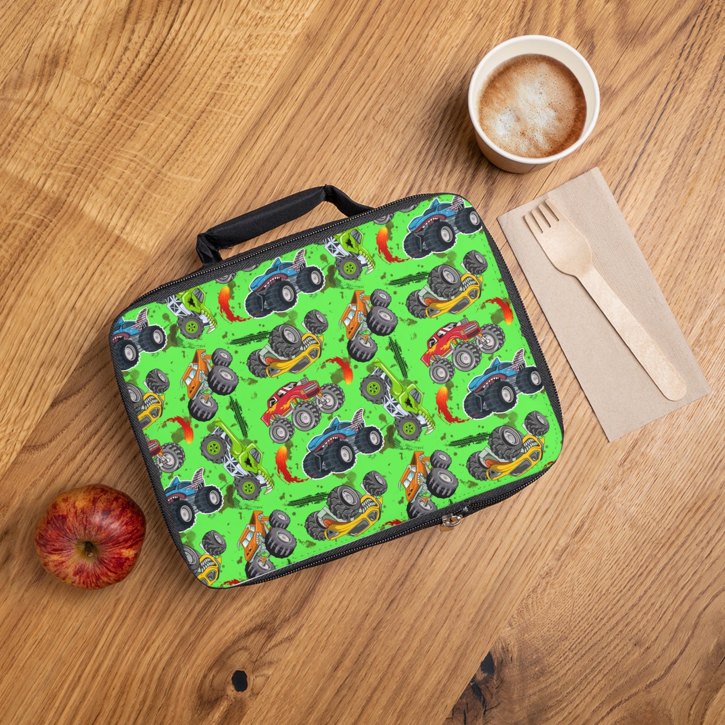 Lunch Bag - Monster Truck - Screamin' Green
