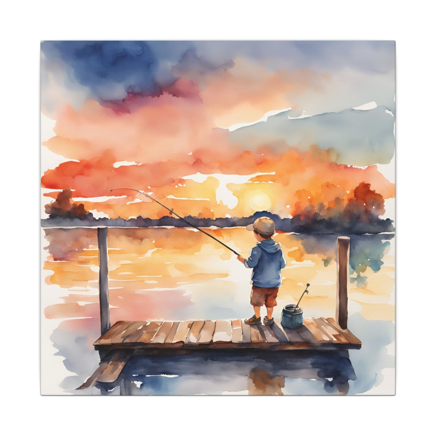 Matte Wall Canvas - Fishing - The Great Outdoors Collection