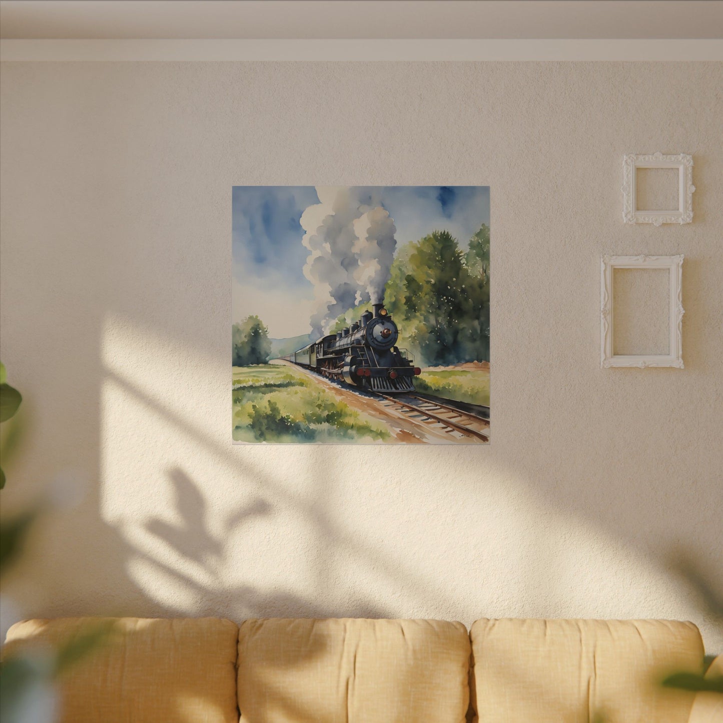 Matte Wall Canvas - Train has left the Station - Wheels & Wings Collection