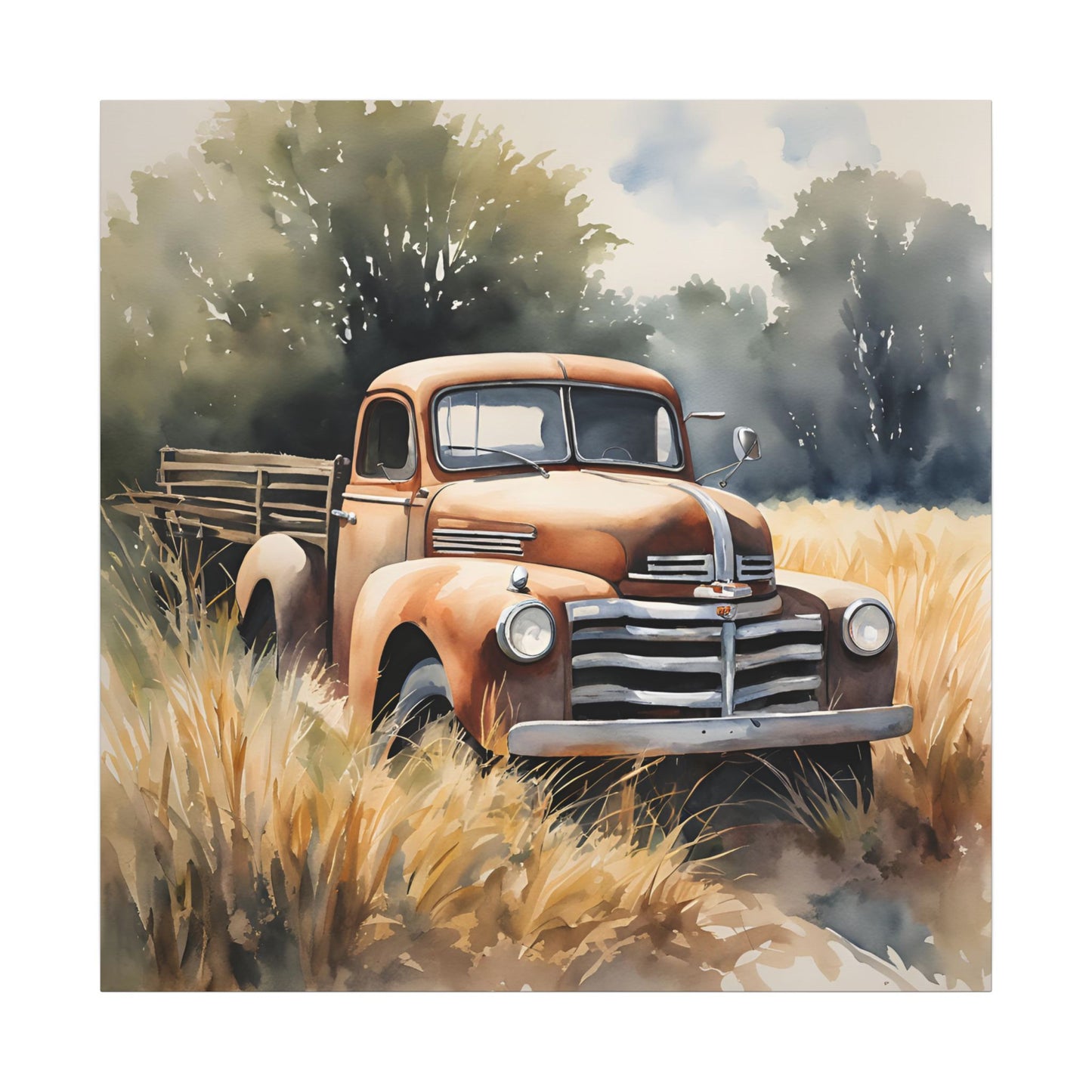Matte Wall Canvas - Good Old Truck - Wheels & Wings Collection