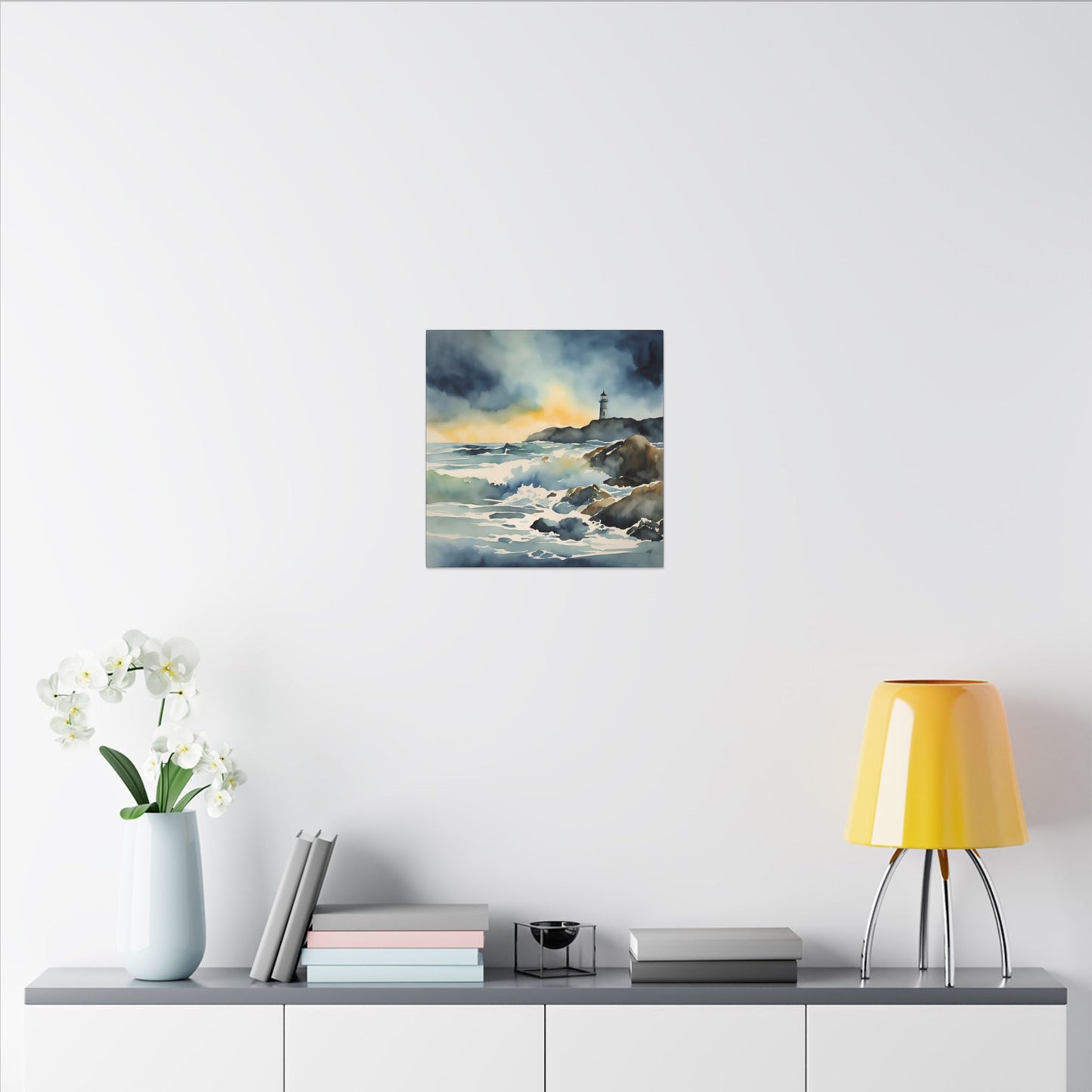 Matte Wall Canvas - Lighthouse - Neptune's Nursery Collection