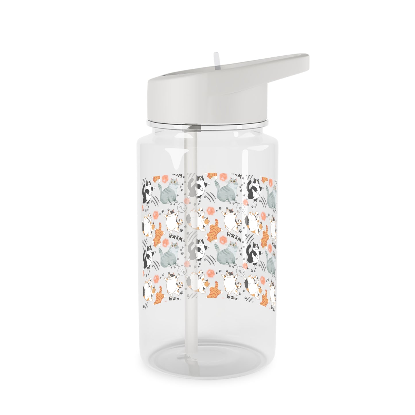Tritan Water Bottle - Fat Cat