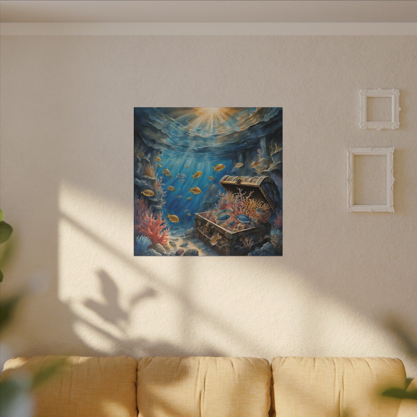 Matte Wall Canvas - Sunken Treasure - Neptune's Nursery Collection