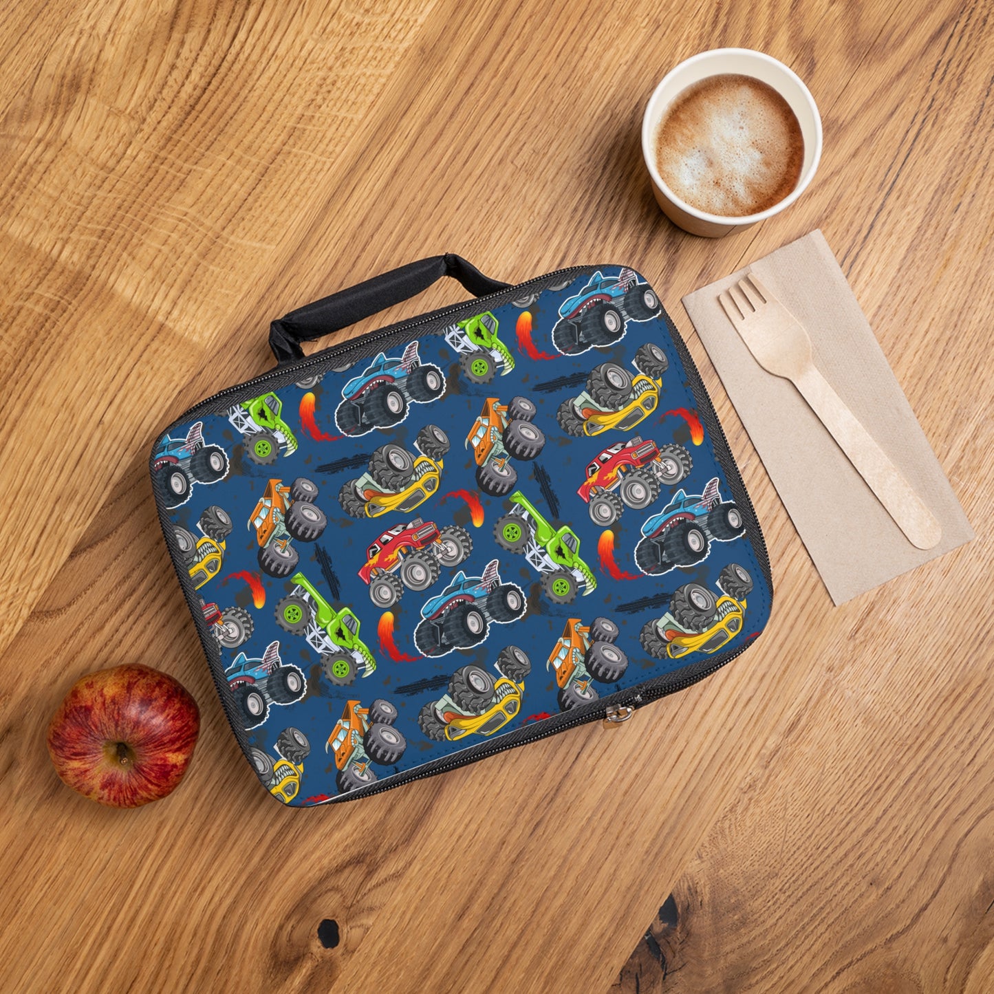 Lunch Bag - Monster Truck - Denim