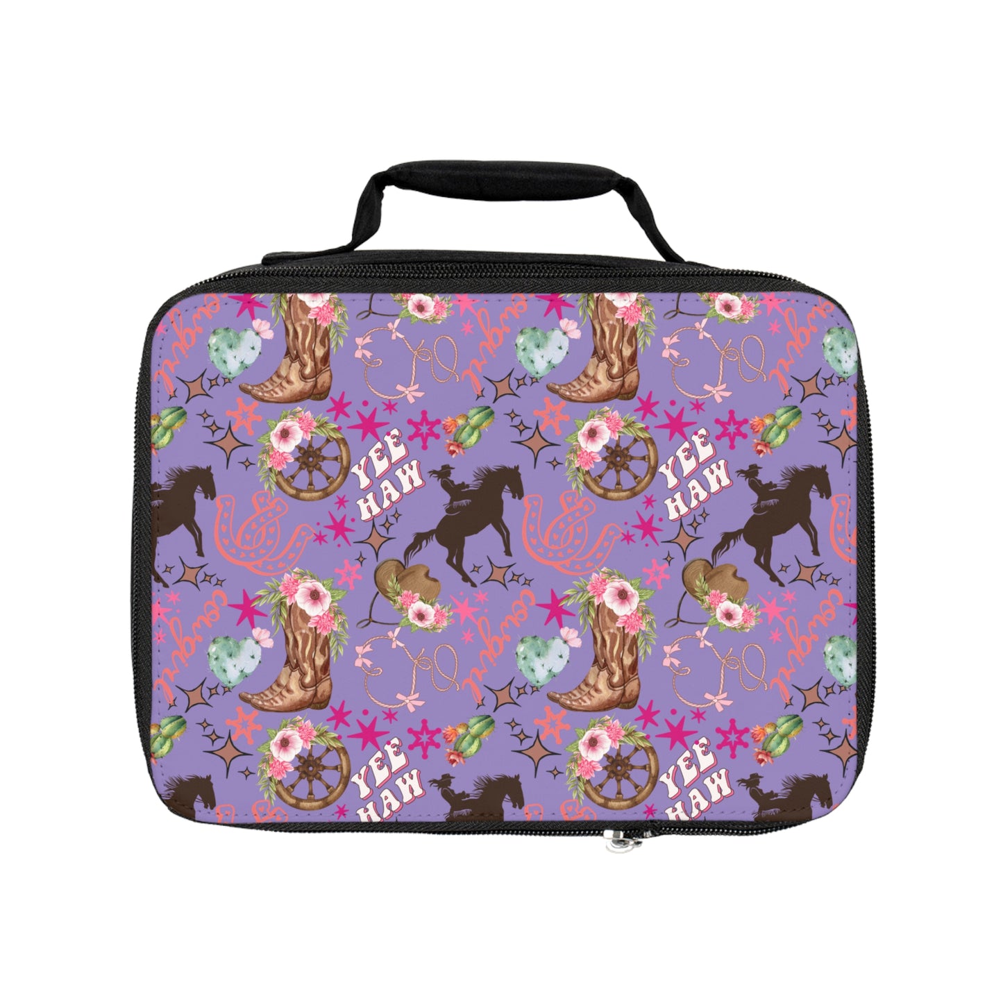 Lunch Bag - Cowgirl - Lavender