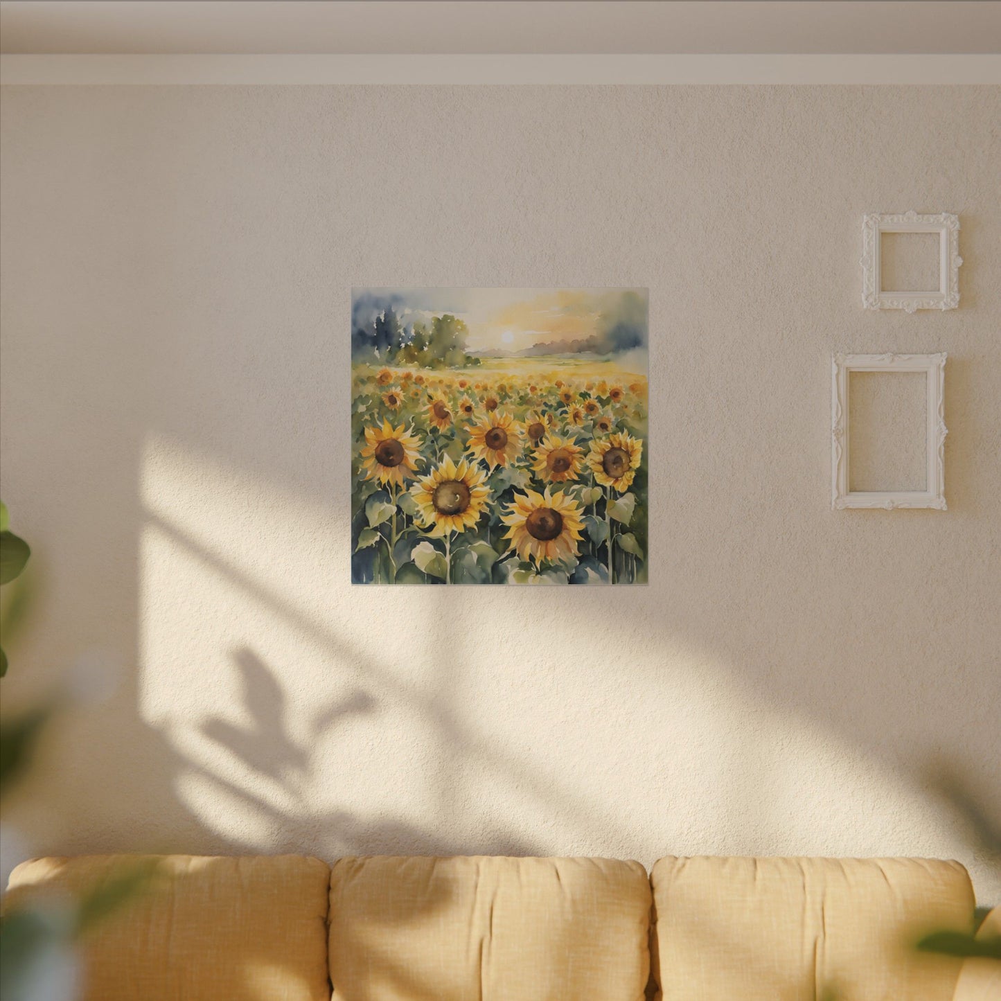 Matte Wall Canvas - Sunflower - Bloom and Grow Collection