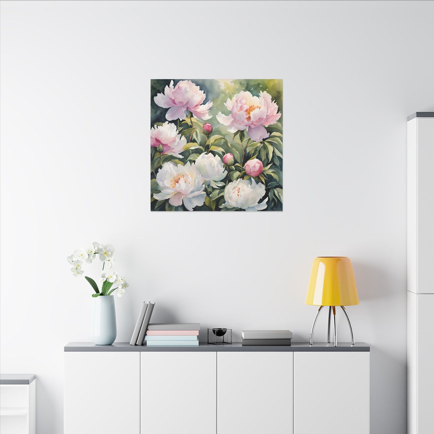 Matte Wall Canvas - Peony - Bloom and Grow Collection