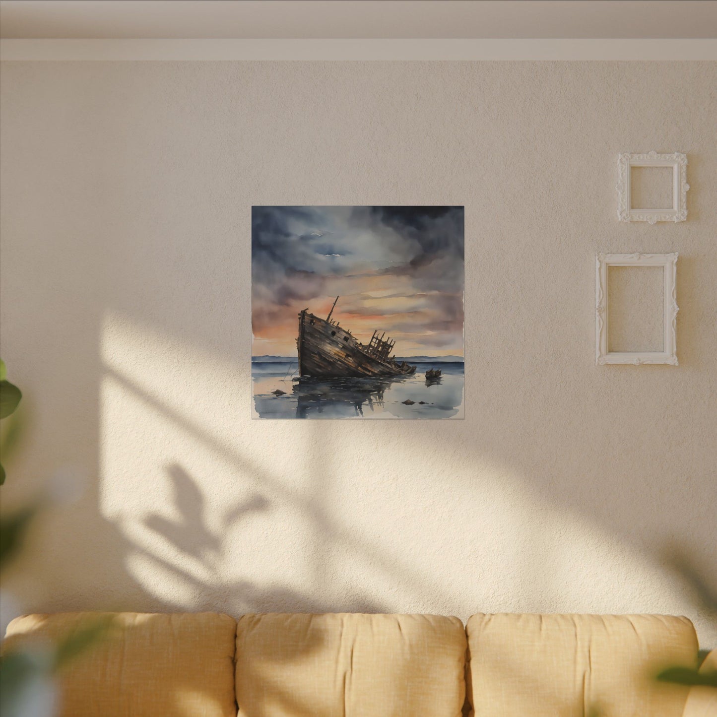 Matte Wall Canvas - Shipwreck - Neptune's Nursery Collection