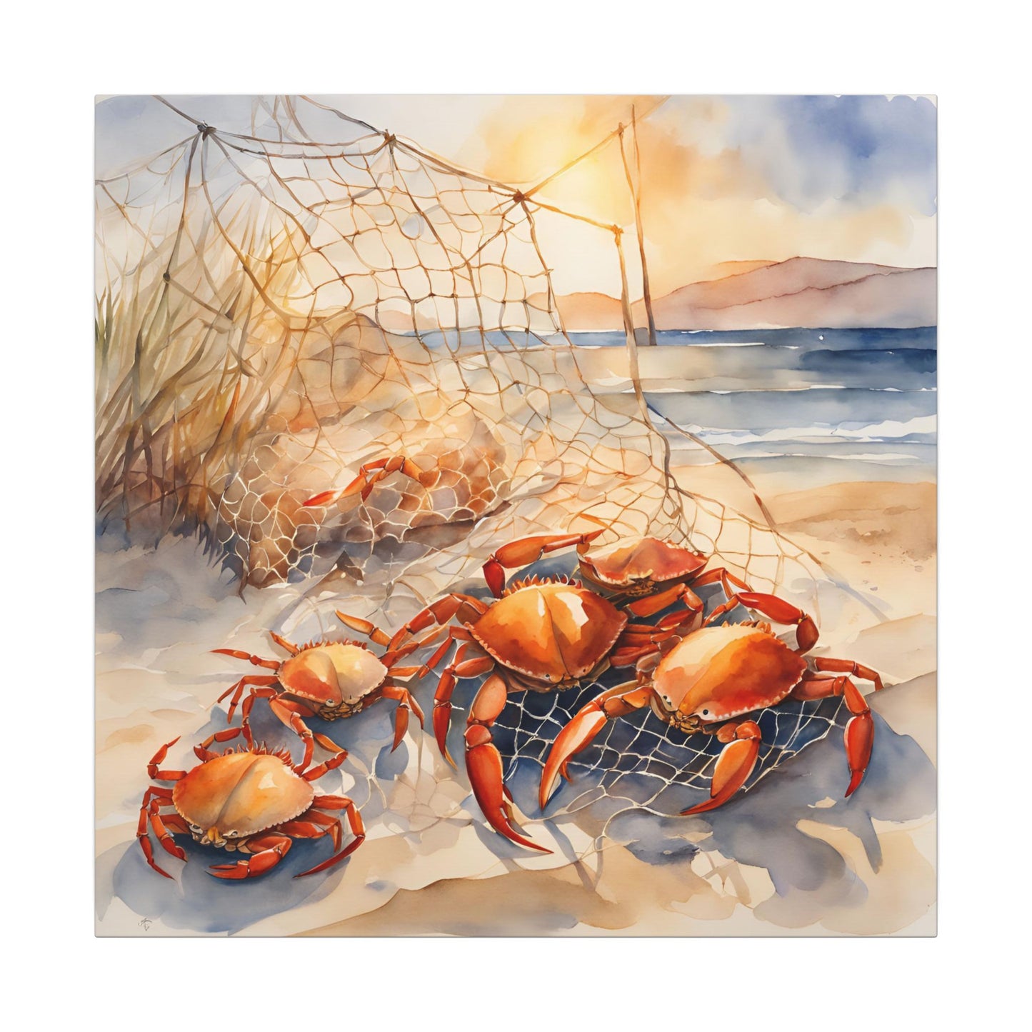Matte Wall Canvas - Crabbin - The Great Outdoors Collection