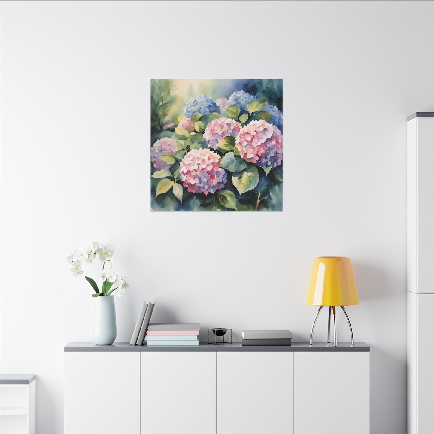 Matte Wall Canvas - Hydrangea - Bloom and Grow Collection