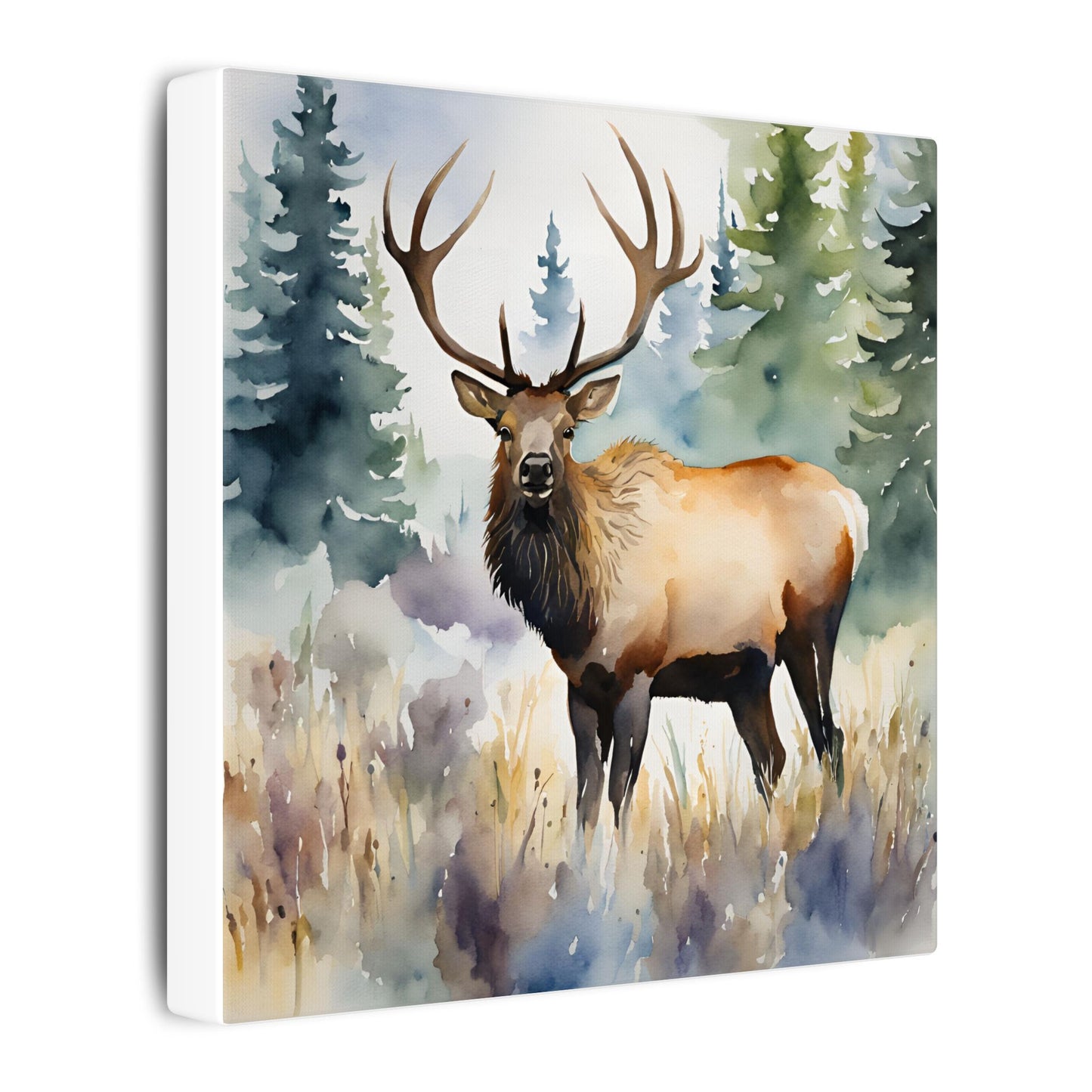 Matte Wall Canvas - Elk - The Great Outdoors Collection
