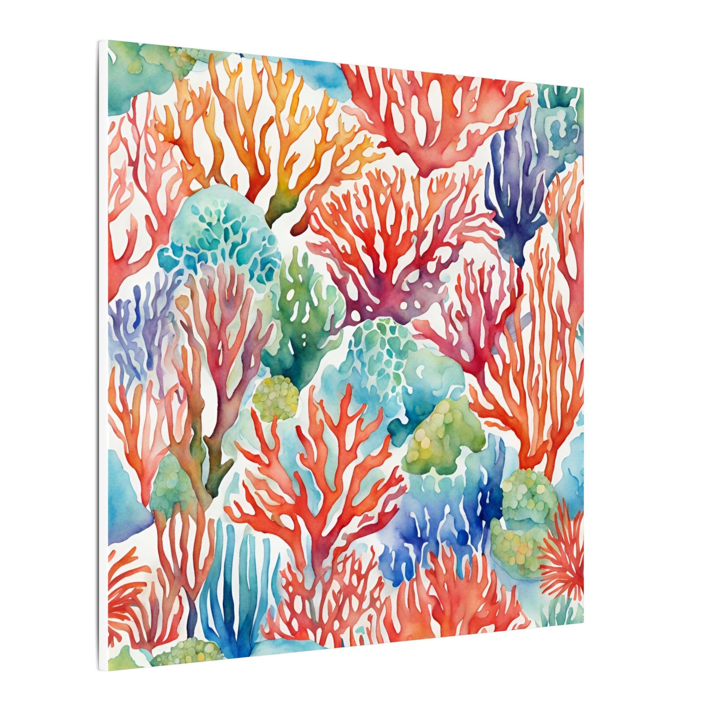 Matte Wall Canvas - Coral - Neptune's Nursery Collection