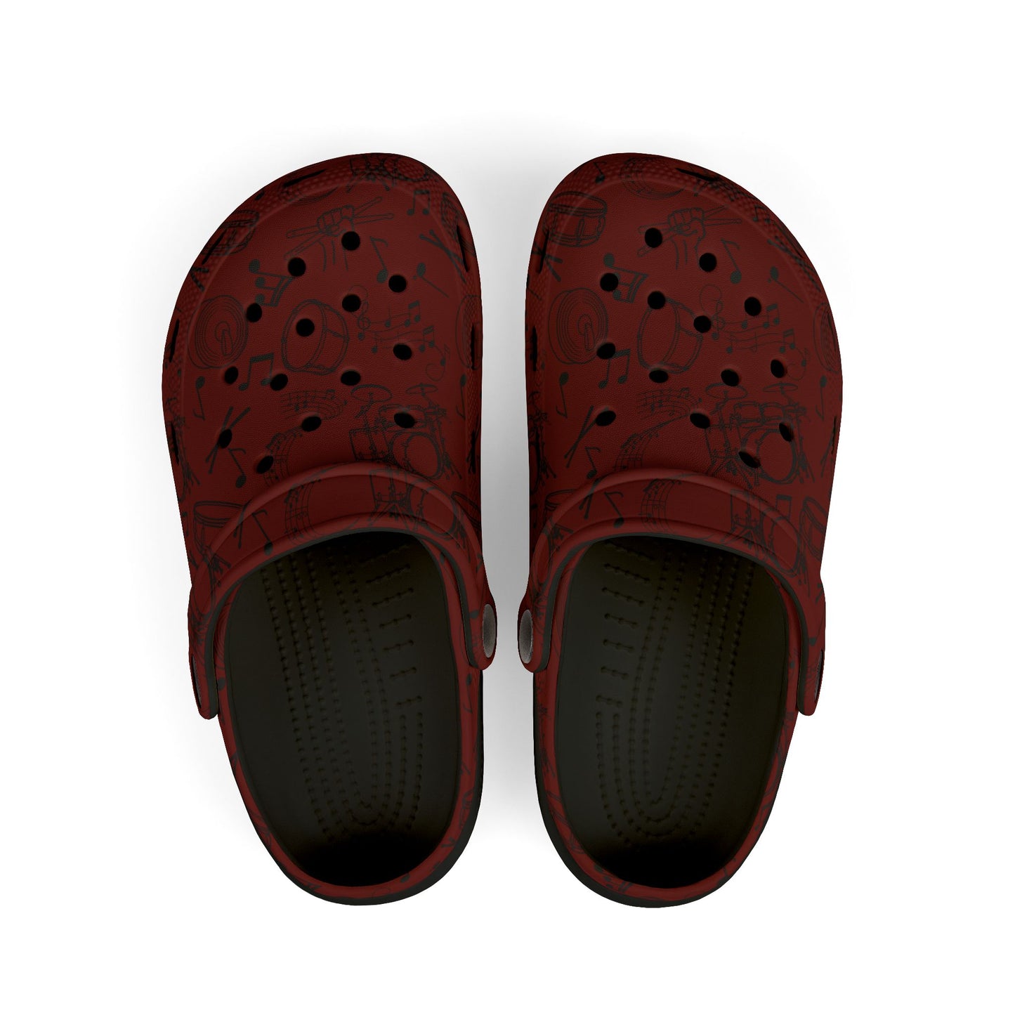 Kid's Foam Clogs - Drums - Maroon
