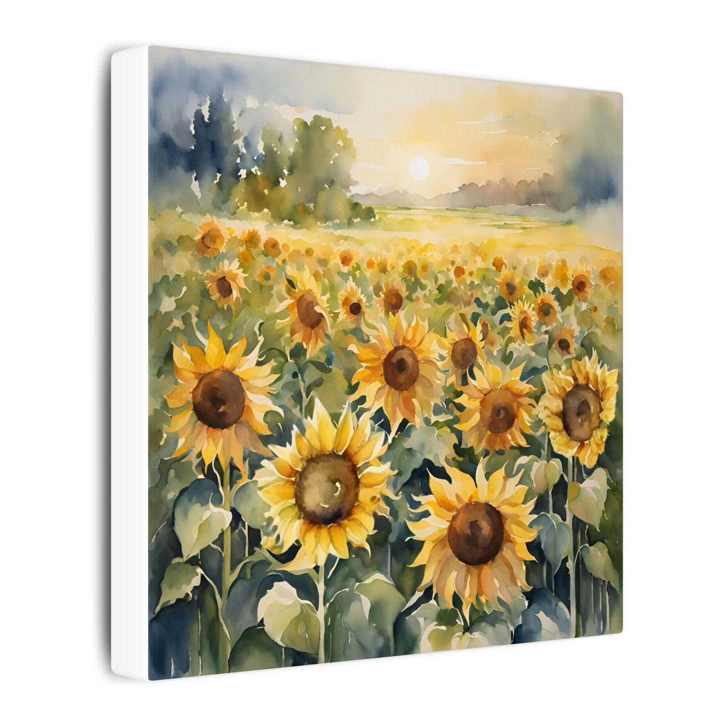 Matte Wall Canvas - Sunflower - Bloom and Grow Collection