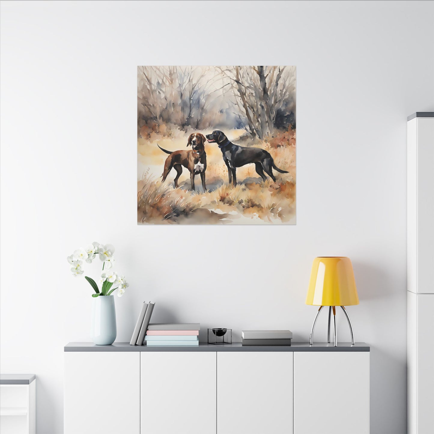 Matte Wall Canvas - Hounds - The Great Outdoors Collection