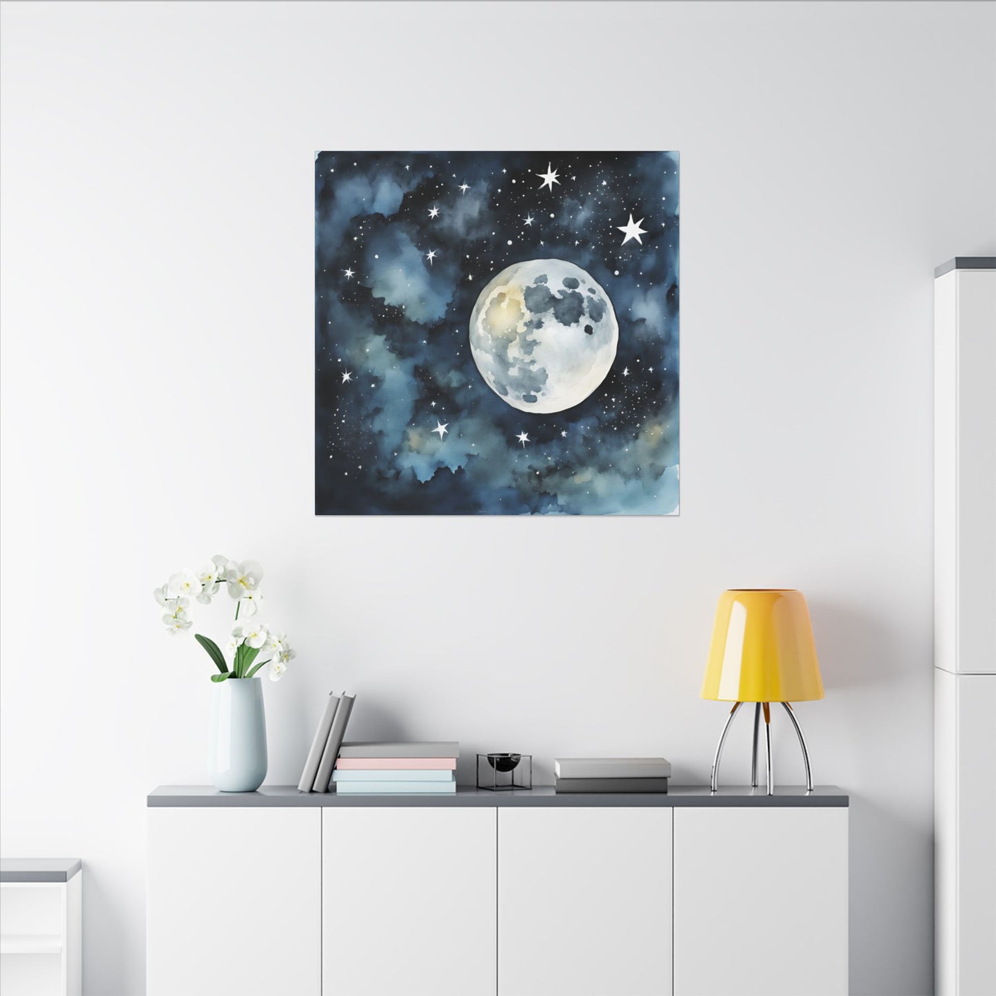 Matte Wall Canvas - Moon - Beyond the Stars Collection