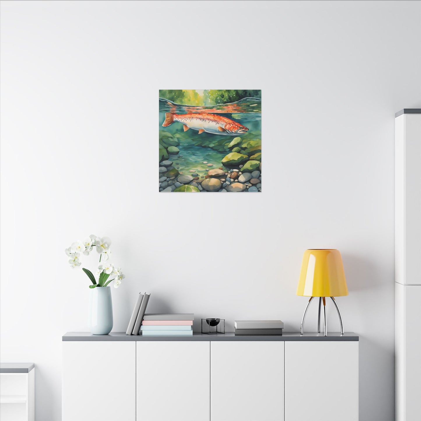 Matte Wall Canvas - Salmon - The Great Outdoors Collection