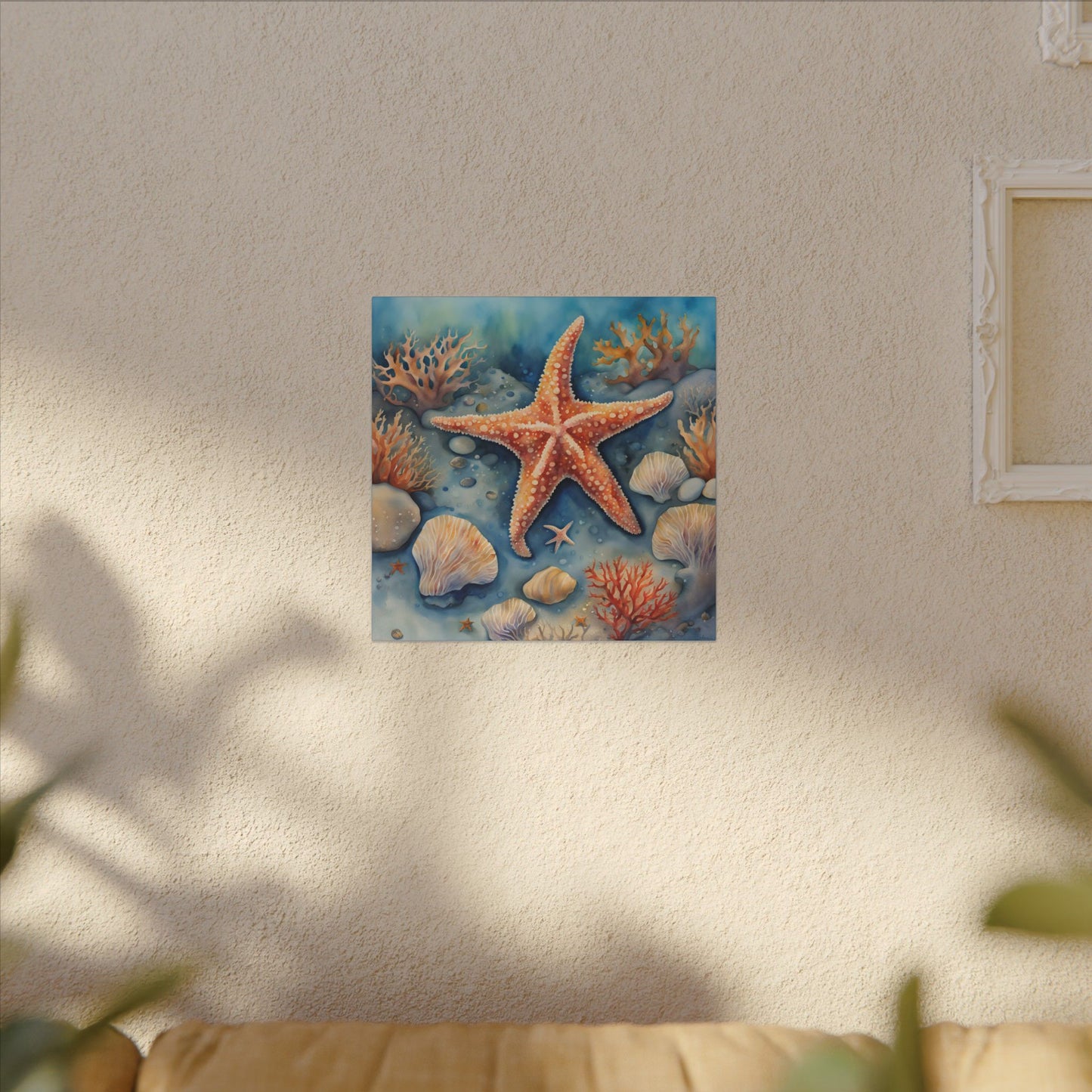 Matte Wall Canvas - Starfish - Neptune's Nursery Collection