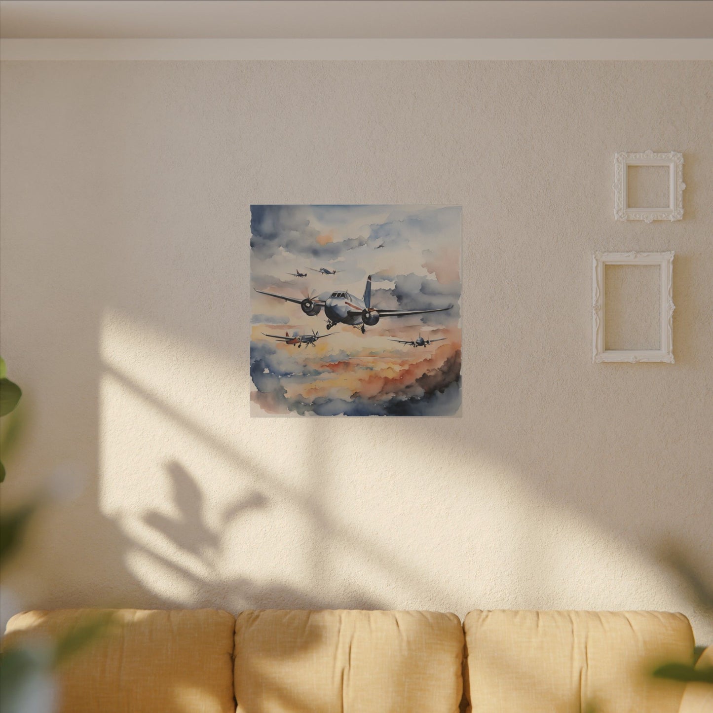 Matte Wall Canvas - Wings of Aviation - Wheels & Wings Collection