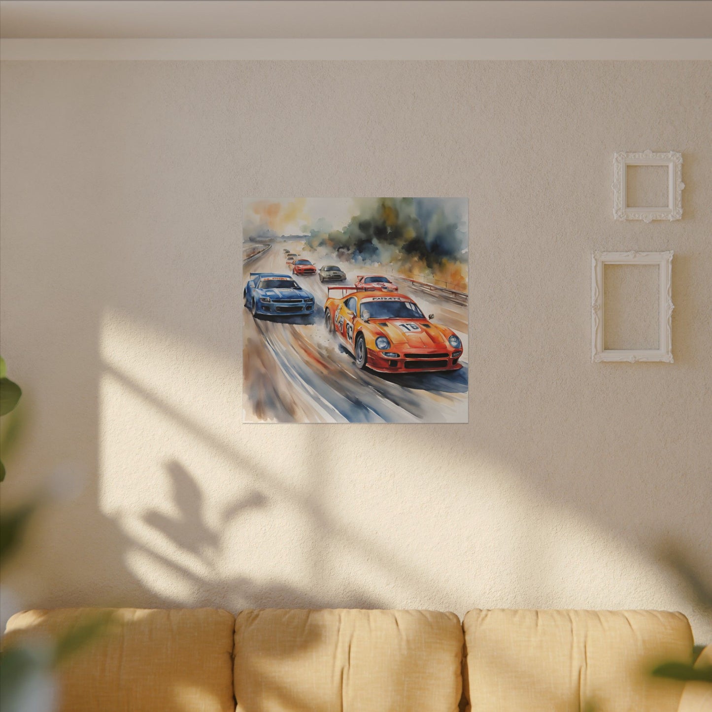 Matte Wall Canvas - Race Day - Wheels & Wings Collection
