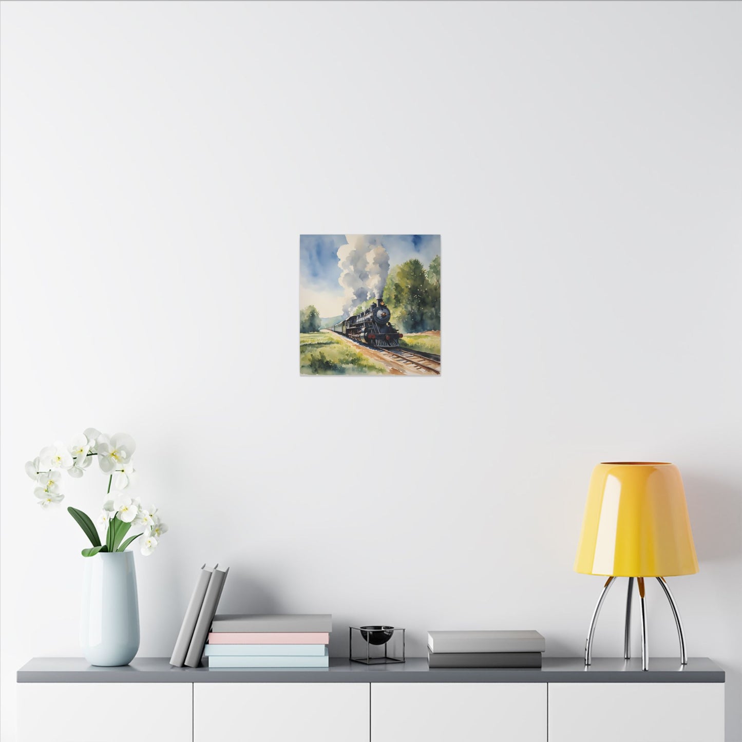 Matte Wall Canvas - Train has left the Station - Wheels & Wings Collection