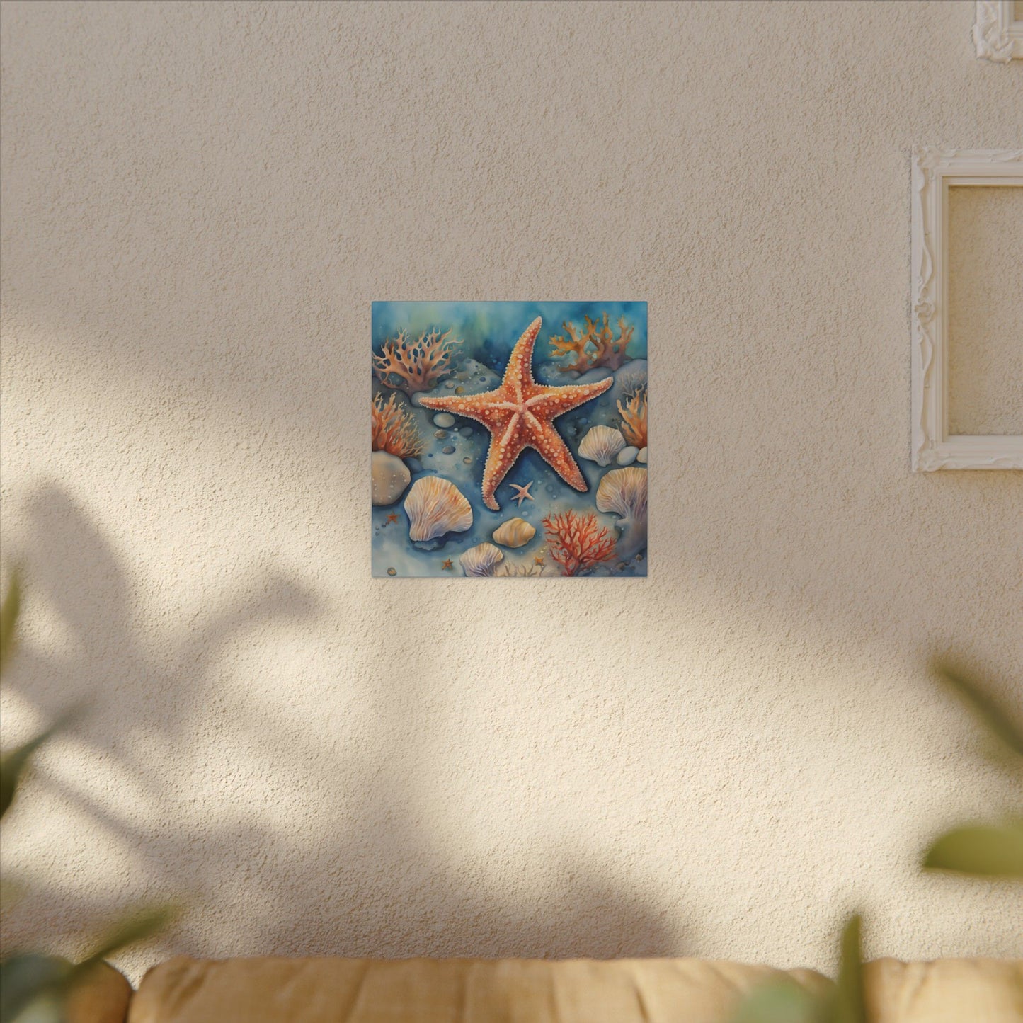 Matte Wall Canvas - Starfish - Neptune's Nursery Collection