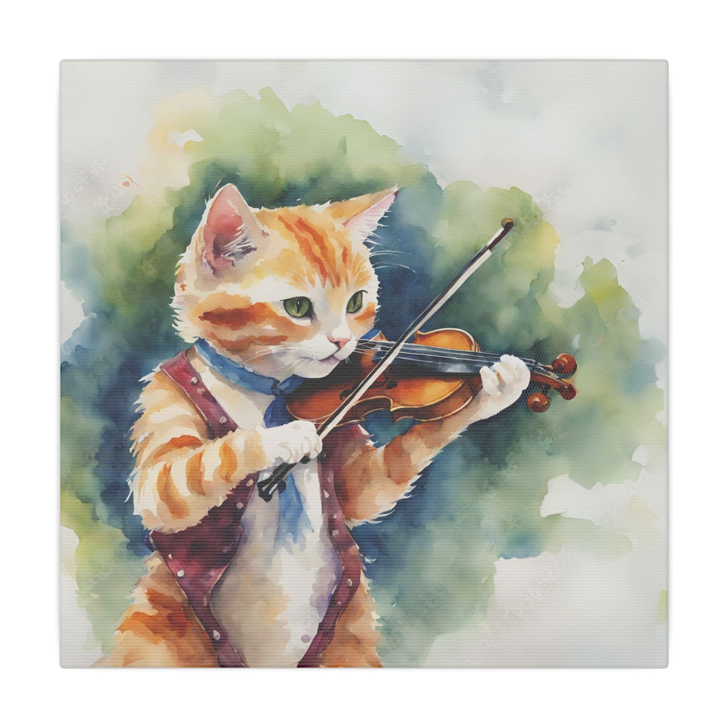 Matte Wall Canvas - Cat and the Fiddle - Nursery Rhymes Collection
