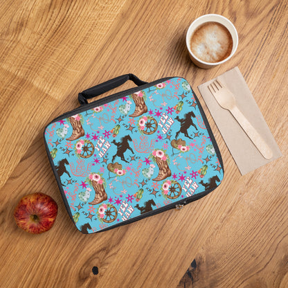 Lunch Bag - Cowgirl - Light Blue