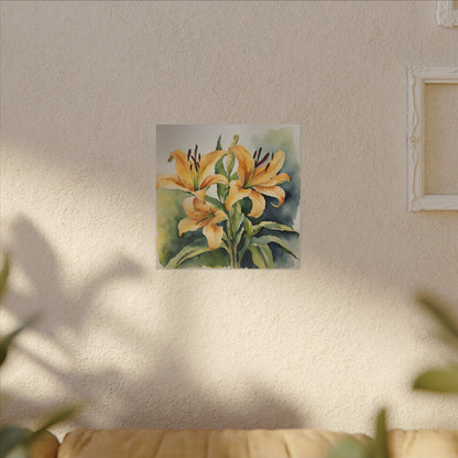 Matte Wall Canvas - Calla Lily - Bloom and Grow Collection