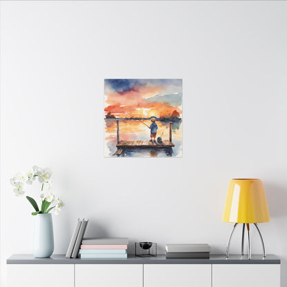 Matte Wall Canvas - Fishing - The Great Outdoors Collection
