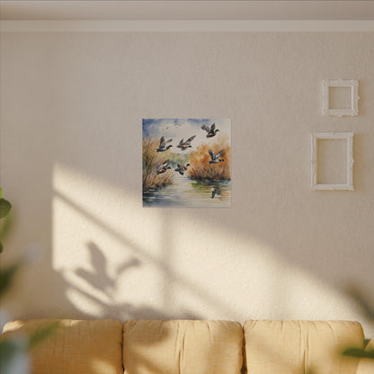 Matte Wall Canvas - Ducks - The Great Outdoors Collection